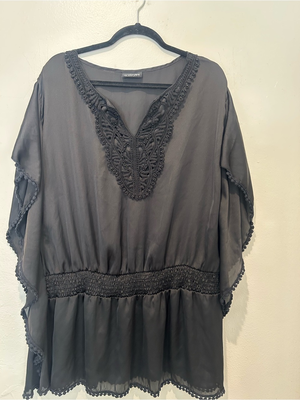Lane Bryant black garment label
